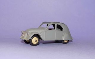 Vintage French Dinky Toys No 535 Two - Tone Grey Citroen 2cv