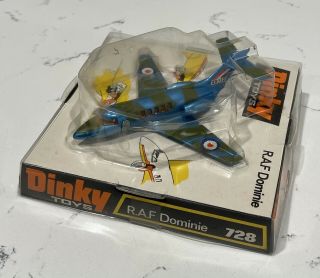 Vintage Dinky Toys No.  728 R.  A.  F Dominie Boxed Military Jet Airplane