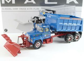 Mack R - Model Dump Truck,  Plow,  Chains K - Line Excavating First Gear 1:34 19 - 2799
