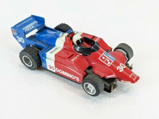 Tyco Indy Car Dominos Pizza 30 Vintage 1980s Ho Scale Slot Car