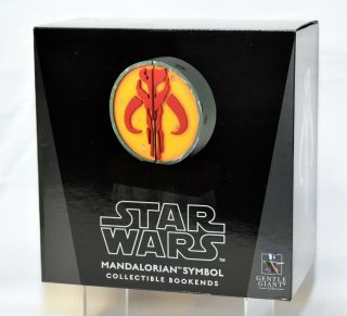 Gentle Giant Star Wars Mandalorian Symbol Collectible Bookends 1610/3000
