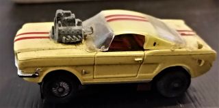 Vintage Tyco Ho Slot Car,  1965 Ford Mustang Fastback