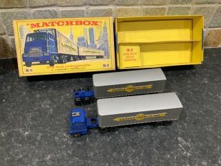 Matchbox Moko Lesney M9 Inter State Double Freighter Boxed