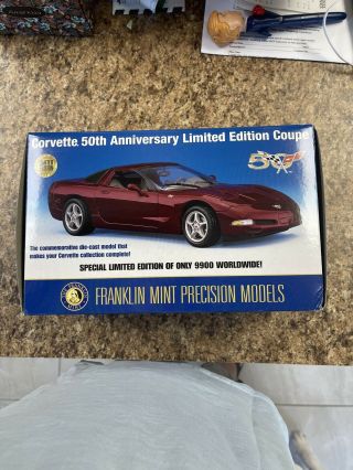 Franklin 1/24,  2003 Corvette Coupe,  50th.  Anniversary Limited Edition