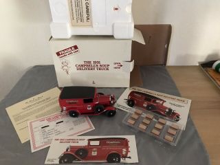 Danbury 1931 Ford Panel Delivery Truck 1:24 Red & Black Campbell 