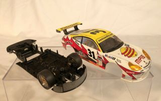 Porsche 911gt 1/32 Slot Car Body And Chassis - Scalextric