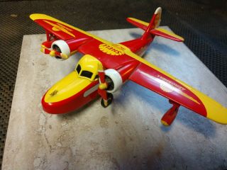 Shell Gas Oil Vintage Airplane Coin Bank Diecast Metal Limited Ed