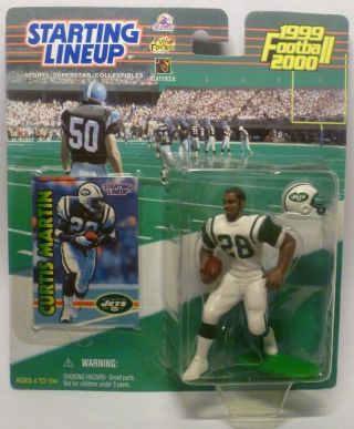 1999 Curtis Martin - Starting Lineup - Slu - Sports Figurine - York Jets