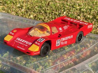 1:32 Porsche 962 1989 Le Mans Takefuji 33 Vintage Slot Car Hornby Scalextric Red