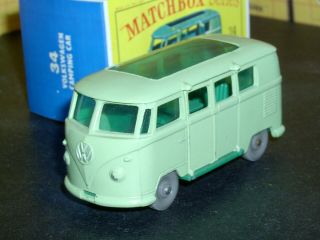 Matchbox Lesney Volkswagen Caravette Camping Car 34 B2 45gpw Sc4 Vnm Crafted Box