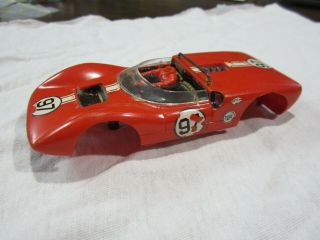 Vintage Revell 1/32 Scale Cooper Cobra Red Slot Car Body (see pictures) 2