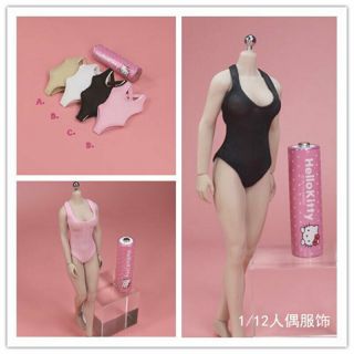 1/12th Female Soldier Cf007 Sexy One - Piece Swimsuit Model For 6 " Action Doll