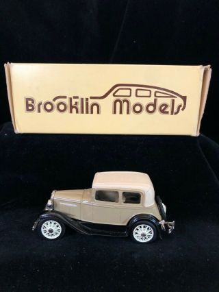 Boxed Brooklin Lansdowne Brk3 1930 Ford Model A Car Brown Diecast Model 1/43