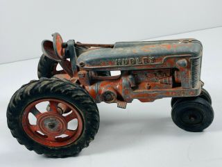 Vintage Hubley Spring Loaded Seat Farm Tractor Toy Truck