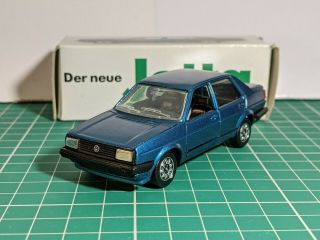 Volkswagen Jetta A2 Blue 1/43 Schabak Dealer Model Very Rare