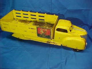Early 1950s Marx Pressed Steel Coca Cola Toy Delivery Truck