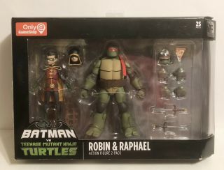 Dc Collectibles Batman Vs Tmnt " Robin & Raphael " Figure 2 - Pack (2019) - Gamestop