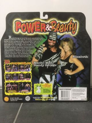 WCW Toybiz Power And Beauty Macho Man Randy Savage And Elizabeth Figure WWF WWE 2