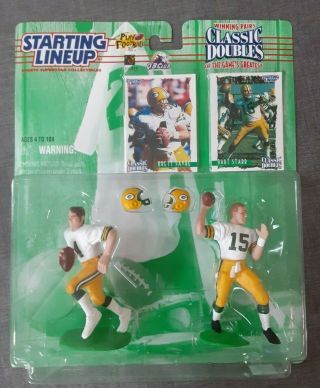 1997 Starting Lineup Slu Nfl Football Classic Doubles Farve & Star Packers