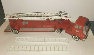 Vintage Tonka Pressed Steel Fire Engine Truck 1960 