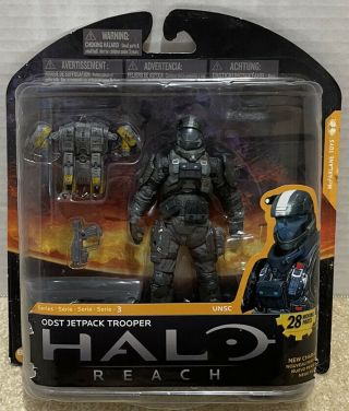 Mcfarlane Toys Halo Reach Odst Jetpack Trooper Series 3 Action Figure Xbox Rare