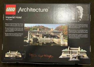 LEGO Architecture Imperial Hotel 21017 Frank Lloyd Wright Japan Landmark Retired 2