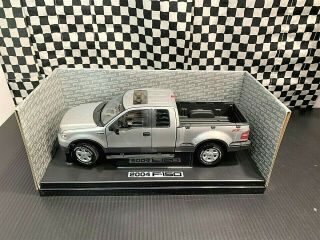 Beanstalk 2004 Ford F - 150 Fx4 Off Road Pickup Truck - Silver - 1:18 Diecast Boxed
