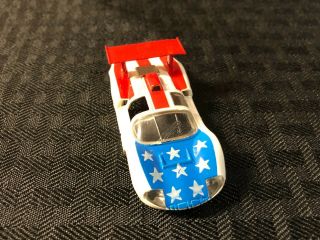 Vintage Ho Slot Car 1970 ' s Tyco Pro Chaparral 2D Red White Blue Can - Am Body Only 2
