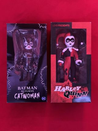Batman Returns Catwoman & Harley Quinn - Mezco Toyz - Living Dead Dolls -