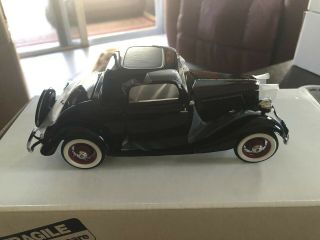 Vintage Danbury - 1933 Ford Deluxe Coupe 2dr Dark Brown 1 24 Diecast