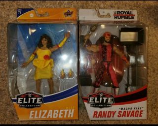 Wwe Mattel Elite Macho Man Randy Savage And Elite Miss Elizabeth Figures