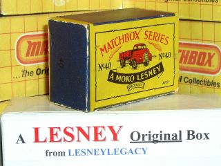 Matchbox Moko Lesney 40a Bedford 7 Ton Tipper B2 Type Empty Box Only
