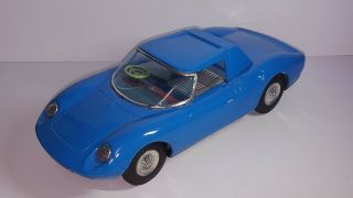 Vintage Atc Toy Porsche Sports Car From Japan Blue