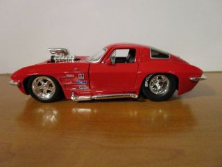 Jada 1/24 Bigtime Muscle Red Blown 1963 Chevy Corvette Sting Ray Vhtf