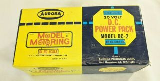Vintage Aurora Model Motoring Power Pack Dc - 2 Box Only