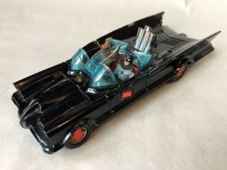 Diecast Corgi Toys 1966 Batman & Robin Batmobile With Figures & Red Wheels,  Good