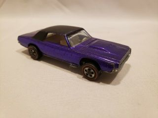 Vintage Hot Wheels Redline Us 1968 Custom T - Bird In Purple