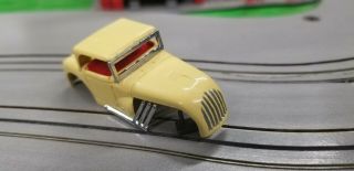 Hot Rod Coupe Yellow Vintage Aurora Thunderjet 500 Ho Slot Car Body Only