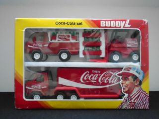 Vintage Buddy L 4967 Coca Cola Toy Vehicle Play Set Boxed