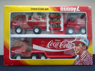Vintage Buddy L 4967 Coca Cola Toy Vehicle Play Set Boxed 2