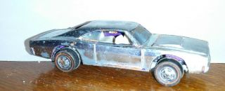 Vintage 1968 Hot Wheels Redline Custom Dodge Charger Purple - White Interior - Usa