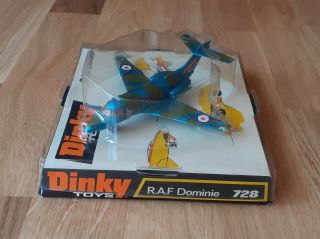 Dinky Military Airplane R.  A.  F Dominie 728 Near And Boxed