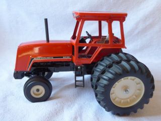 Vintage Ertl Allis - Chalmers 8030 Dual Wheels Farm Toy Orange Tractor 1/16 Scale