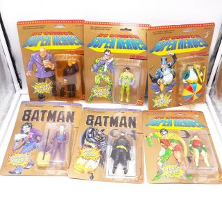 Dc Comics Toy Biz Batman,  Robin,  Joker,  The Riddler,  Peguin,  Lex Luther 1989