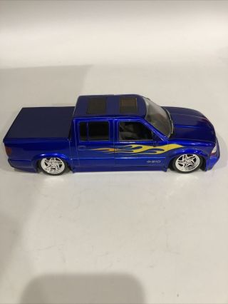 S3/1) Jada 1/24 2000 Chevrolet S - 10 Baja Pickup Blue Rare Hard To Find