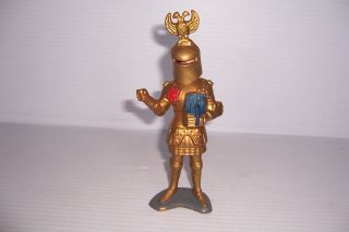 Vintage 1963 Louis Marx & Co Knights 6 " Figure Gold Knight With Removable Helmet