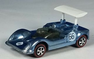 Restored Hot Wheels Redline - 1969 - Grand Prix Series - Chaparral 2g - Lt Blue