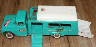 Vintage Buddy L Pressed Steel Riding Academy Horse Transport Truck