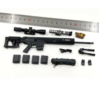 Easy&simple 06025 1/6 Scale Scar 20s Rifle Set Model B For 12 " Action Figure