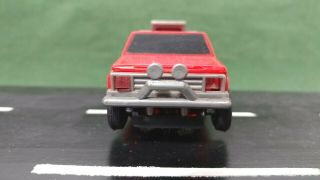 Off - Road Lighted Red Pickup Truck 1:43 Scale Slot Car 2